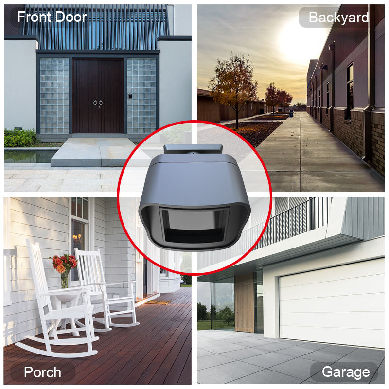 WiFi Tuya Outdoor Bewegingssensor Detector APP Afstandsbediening PIR-sensor Infraroodbeveiliging Inbraakalarm Compatibel met Alexa