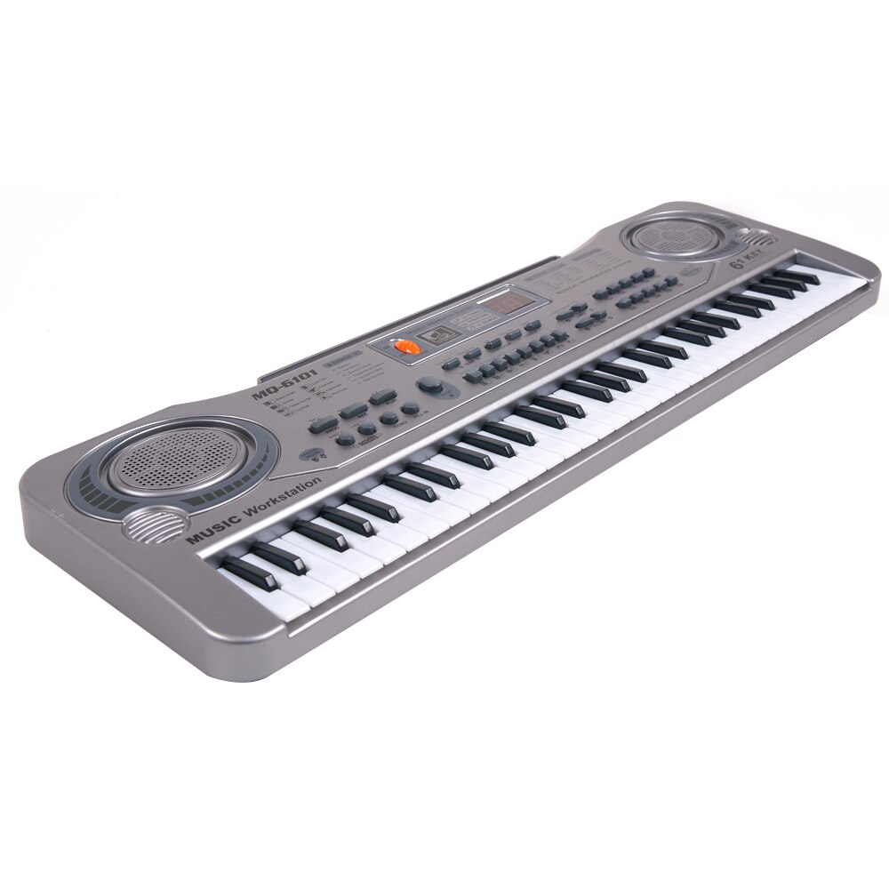 Organe électrique, clavier à musique électronique de 61 touches, avec Microphone, Instrument Musical, outil éducatif préscolaire pour enfants