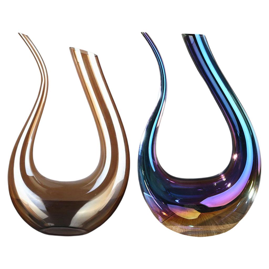 Carafe à vin en verre en forme de U, 1500ml, pour Restaurant et cuisine