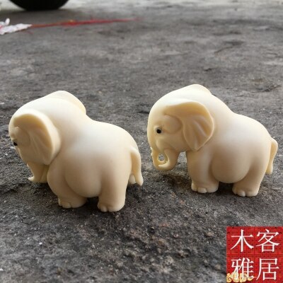 Prachtige Ivoor Fruit Olifant Ornament