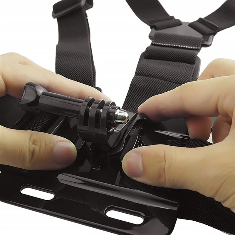 Borst Mount Harness Borst Riem Elastische Action Camera Head Strap Mount Body Harnas