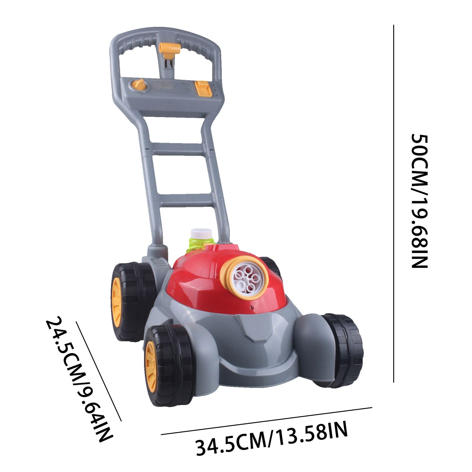 Bubble Machine Speelgoed Voor Jongens Meisjes, Bubble Grasmaaier Met Bubble Oplossing 100Ml
