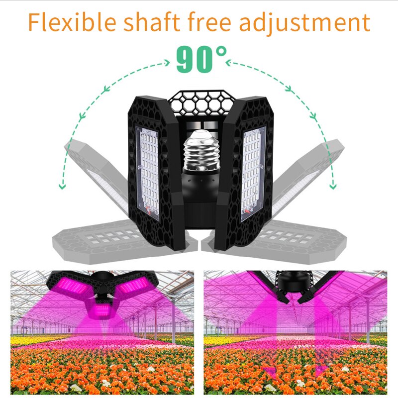 Phytolamp Voor Planten Led Gloeilamp E27 Indoor Verlichting Groeien Licht Volledige Spectrum Opvouwbare Lamp Voor Planten Quantum Board