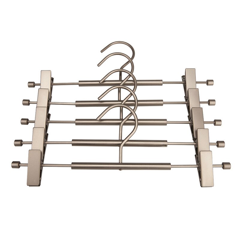 Cintre à Clip en acier inoxydable pour vêtements, , pour pantalons, jupe, vêtements pour adultes, réglable