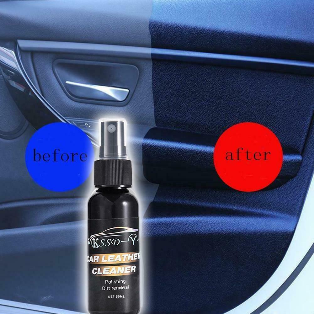 30/50ML Car Interior Leather Cleaner Seat Panel Dashboard Care Cleaner Polish Wax Car Accessory