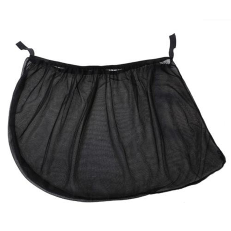 2 stk glidende vindu nylon mesh skjerm bil uv beskyttelse gardin solskjerm deksel lette sammenleggbare gardiner