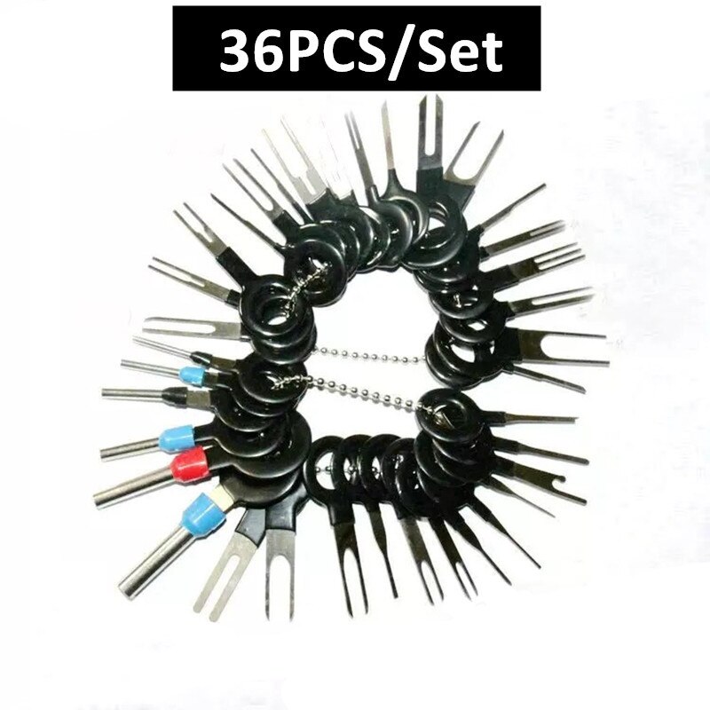 Terminal Ejector Kit Easy Kit Tool Release ExtractorTerminal Removal Tool Pin Extractor Kit Repair Tools Terminal Pin Remover: CA454-36PCS