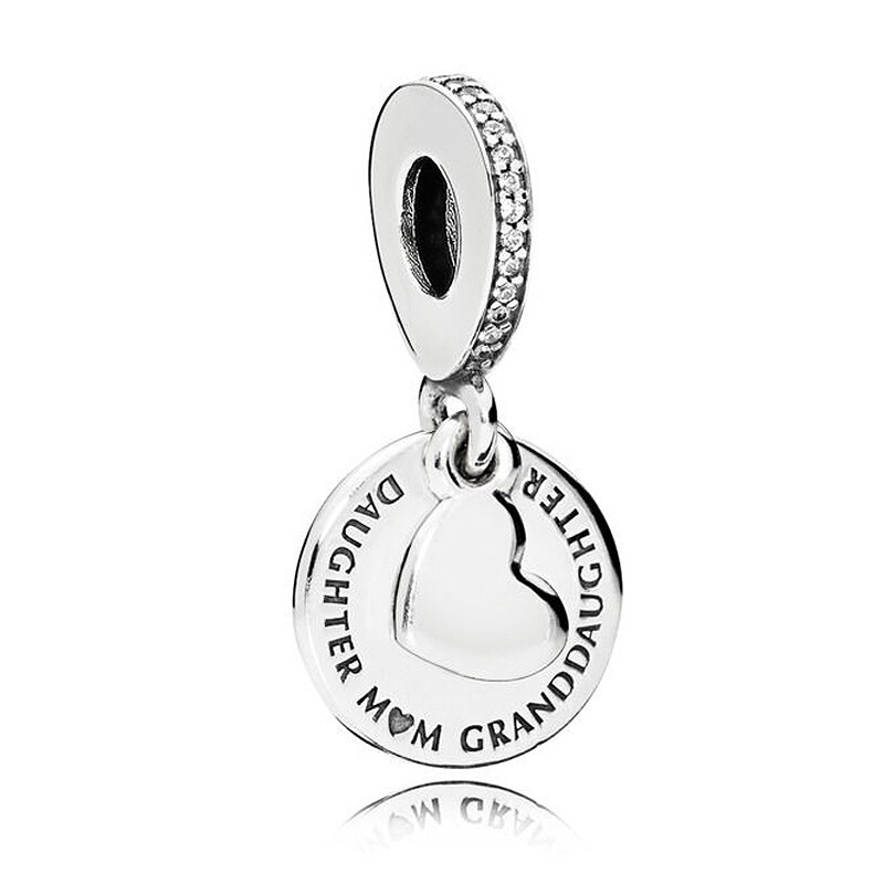 Äkta älskade mamma kärlek gör en familj frön av framtiden hänge pärla 925 silver berlock passar armband gör-det-själv smycken: 10