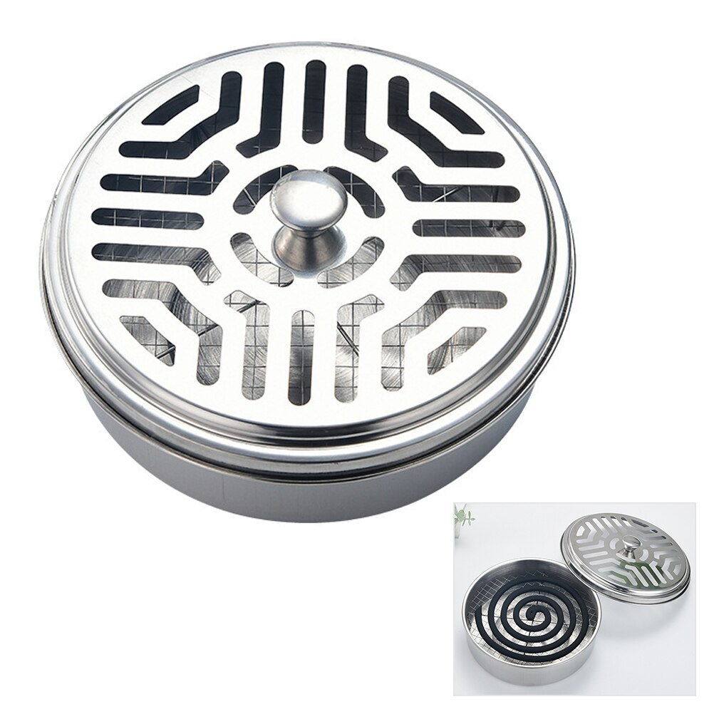 2 En 1 Retro Iron Mosquito Coil Holder Multifuncional Combinación Creativa Home Mosquito Coil Tray Estilo 7703h 2063