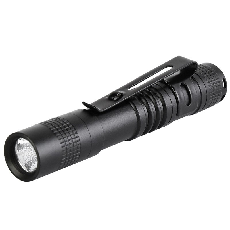 LumiParty Mini Led Flashlight XPE LED 1000 Lumen AAA Battery Powered Belt Clip Handheld Flashlights for Sports Hiking: Default Title