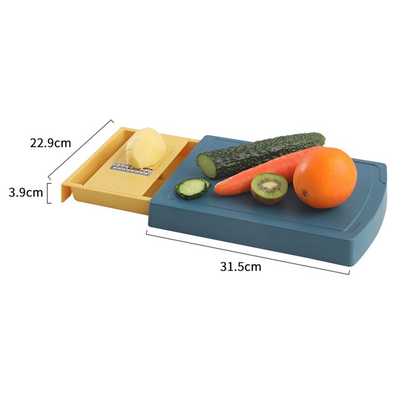 3-in-1 Drawer Type Cutting Board With Food Grater Multifunctional Chopping Blocks Drawer Type Chopping Board Chopping Blocks
