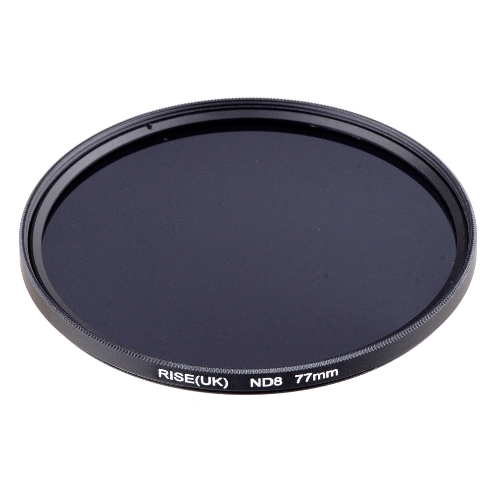 Filtre RISE(UK) ND8 de 77 mm de densité neutre pour tous les objectifs de caméra