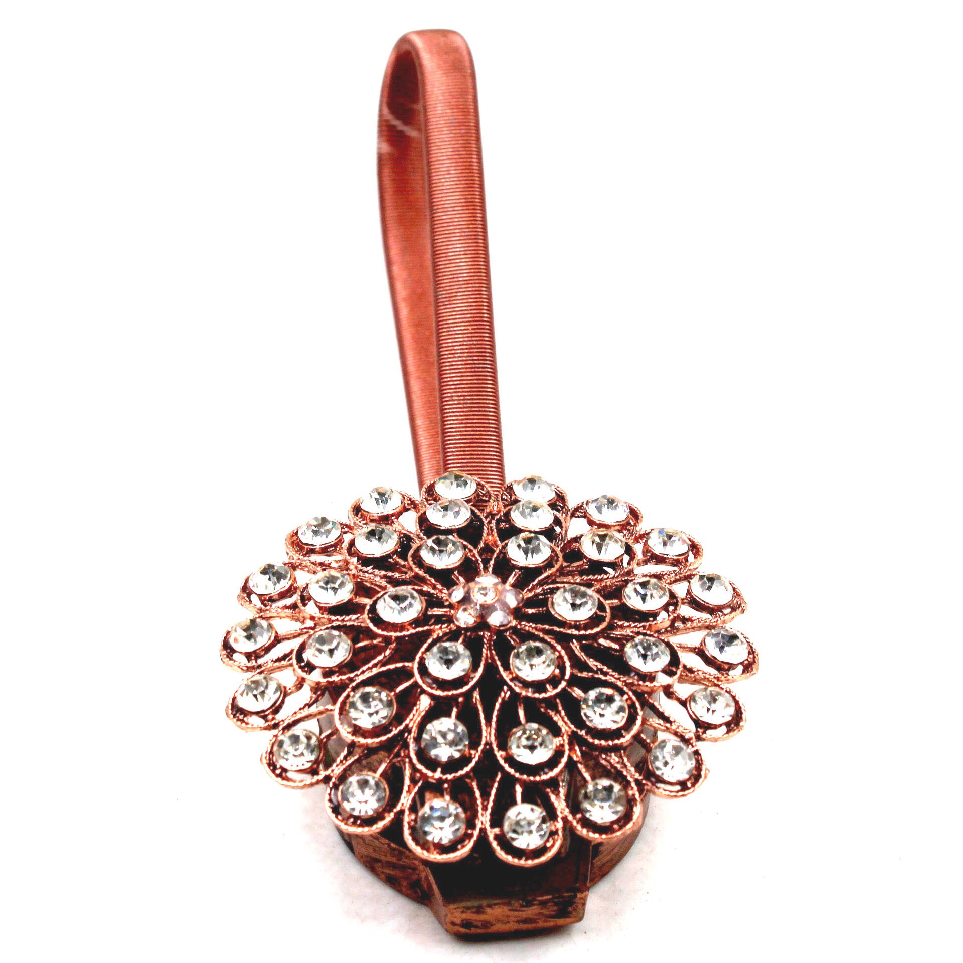 1pcs Flower Shape Rhinestones Magnet Curtain Tieback Magnetic Curtains Buckle Window Screening Ball Clip Holder Home Accessories: J