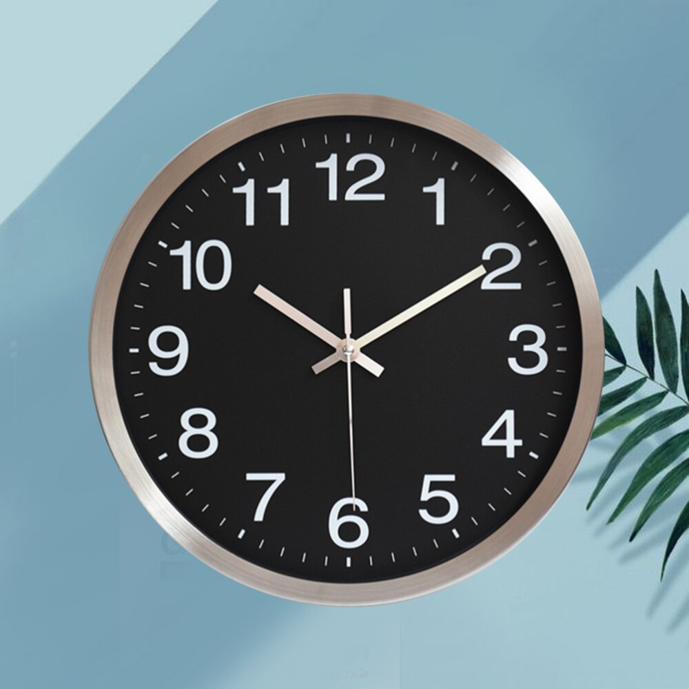 1Pc Electronic Wall Clock Retro Wall Hanging Clock LED Wall Clock for Home Store Without Battery (White)