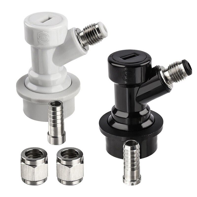 Ensemble de déconnexion de fût de verrouillage à bille Mfl 1/4 raccords de fût de verrouillage à billes avec colliers de serrage en acier inoxydable 5/16 pouces pivotant Nu