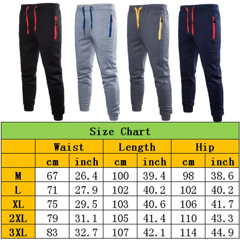 Pantalones de deporte para hombre, chándal largo para gimnasio, Fitness, entrenamiento, chándal