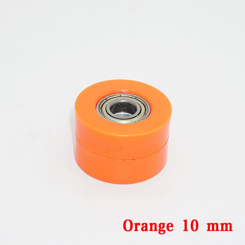 Motorcykel skyder drevet kædespændingshjul guide cykler, motocross crf 250 450 ktm sxf exc yzf wr tc bosuer  m2 m 4 m68 mm to 10 mm: Orange 10mm