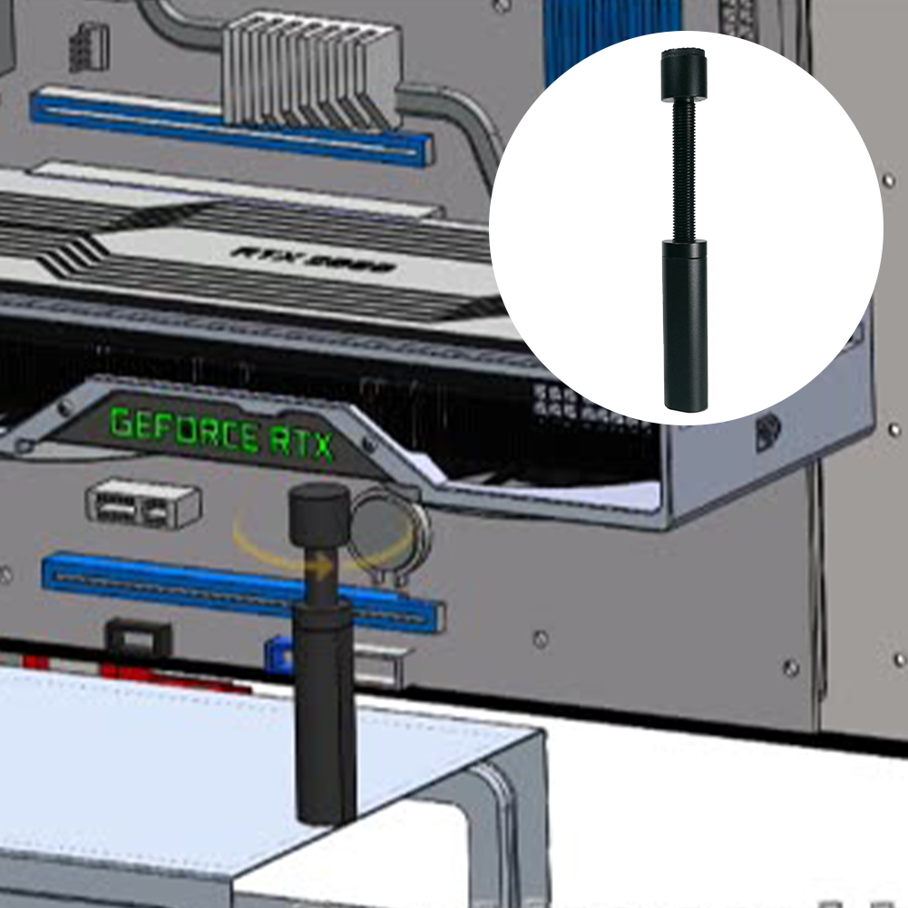 Magnetic GPU Holder PC Case Part Vertical Stand Graphics Card Holder GPU Support Bracket Aluminum With Rubber Pad