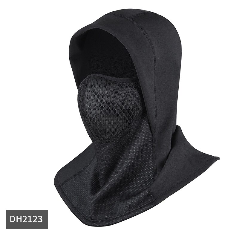 Winter Keep Warm Balaclava Motorcycle Full Face Mask Motorbike Cycling Bike Cap Motocross Helmet Hood Moto Riding Neck Face Mask: DH2123 braid hole