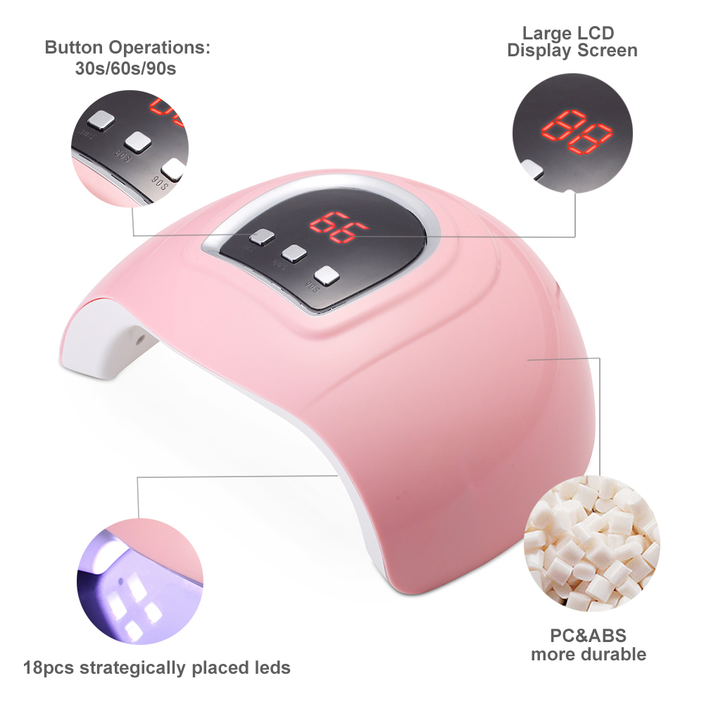 Nail Dryer USB Charging Nail Lamp With Timer Butto... – Grandado