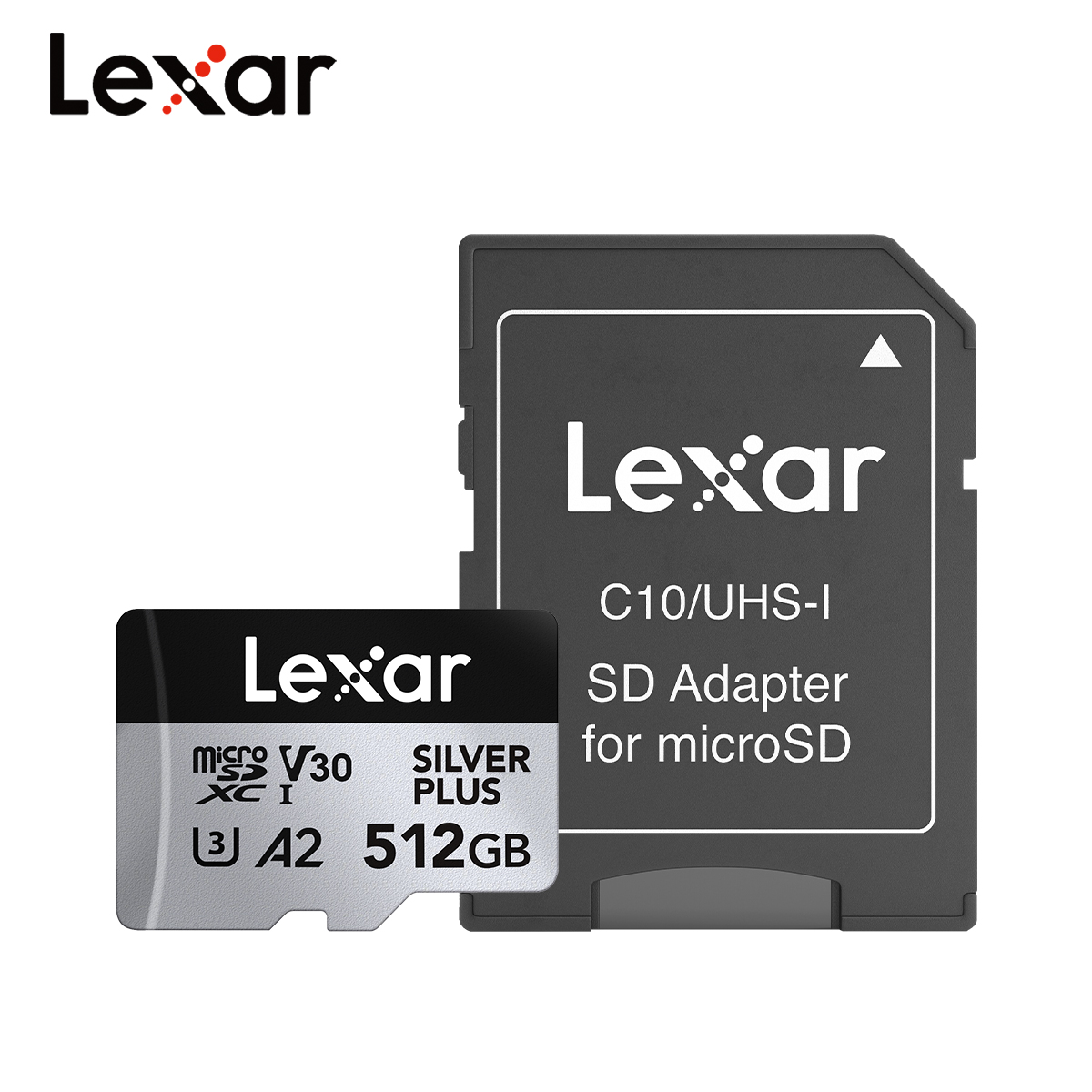 Oryginalna karta Lexar Professional Micro SD SILVER PLUS MicroSDXC 256GB 128GB 64GB V30 A2 Odczyt 205MB/s Karta pamięci TF do 4K