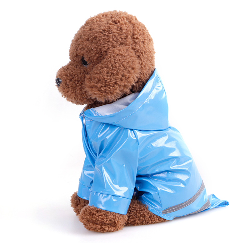 Zomer Outdoor Puppy Pet Regen Jas S-XL Hoody Waterdichte Jassen Pu Regenjas Voor Honden Katten Kleding Kleding