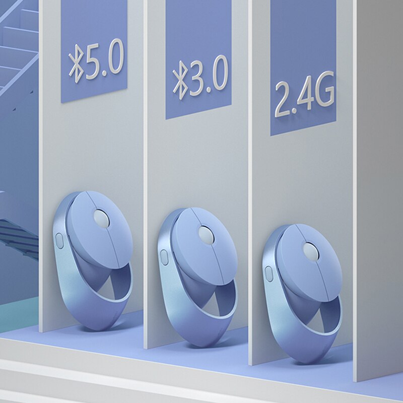 Original Rapoo Ralemo Air 1 Rechareable Wireless Mouse Bluetooh Mouse Freely-Switch Between Bt 5.0/3.0 & RF 2.4G up to 3 Devices