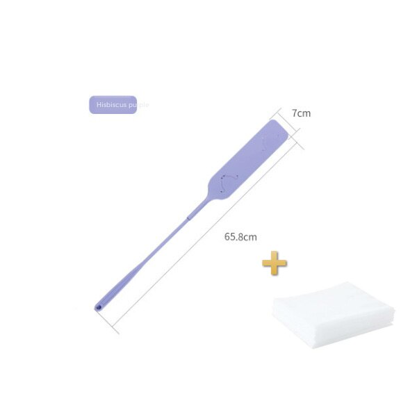 Cepillo de polvo largo Crevice, herramientas de limpieza de ácaros del polvo no tejidas, conjunto de limpieza del hogar: Morado