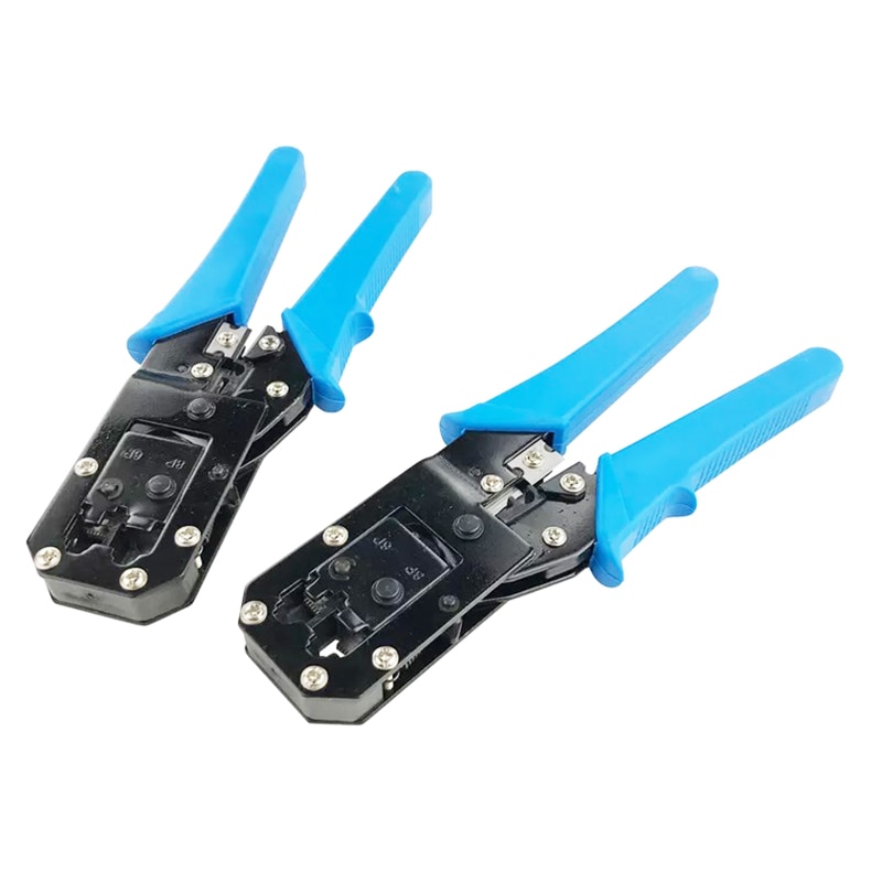 Network Cable Crimping Tool EZ RJ45 RJ11 6P/8P Wire Head Pressing Plier Hand Tool Cat5e Cat6 Cable Cutting Stripper Crimper