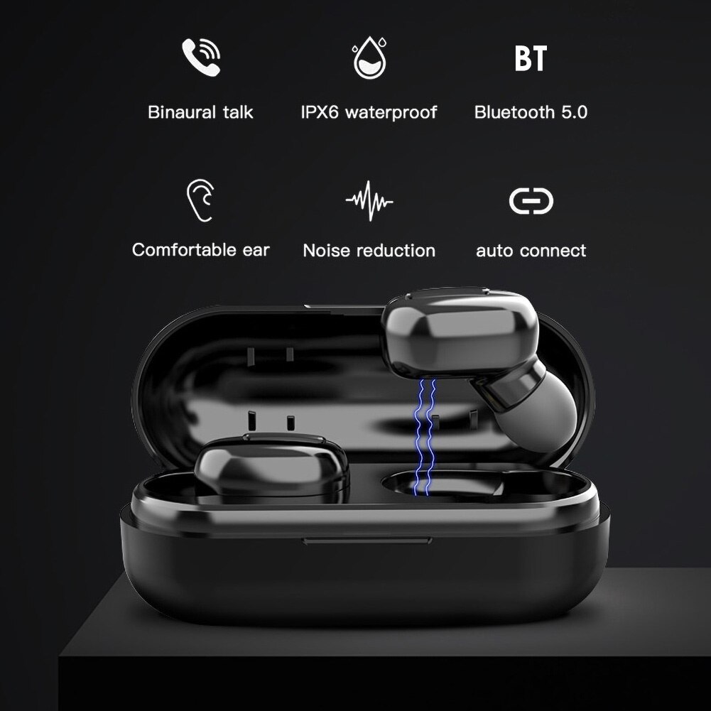 L13 tws bluetooth 5.0 trådløse hifi musik øretelefoner vandtætte sports øretelefoner hifi håndfri opkald bluetooth øretelefoner