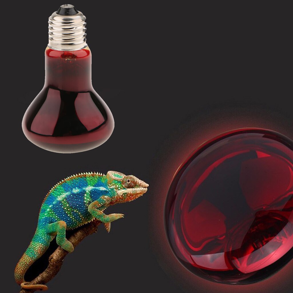 40/50/60/75/100W Infrared Basking Spot Lamp Single Max Heat Reptile Red Bulb Light Infrared Basking Spot Lamp
