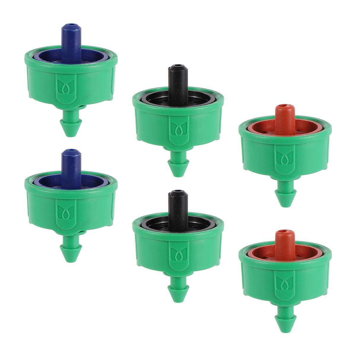 2/4/8 l/- fas droppfria tryckkompenserade droppkopplare 4/7mm slangars stabila flödesregulatorer trädgårdsbevattning tryckreglerande emittrar