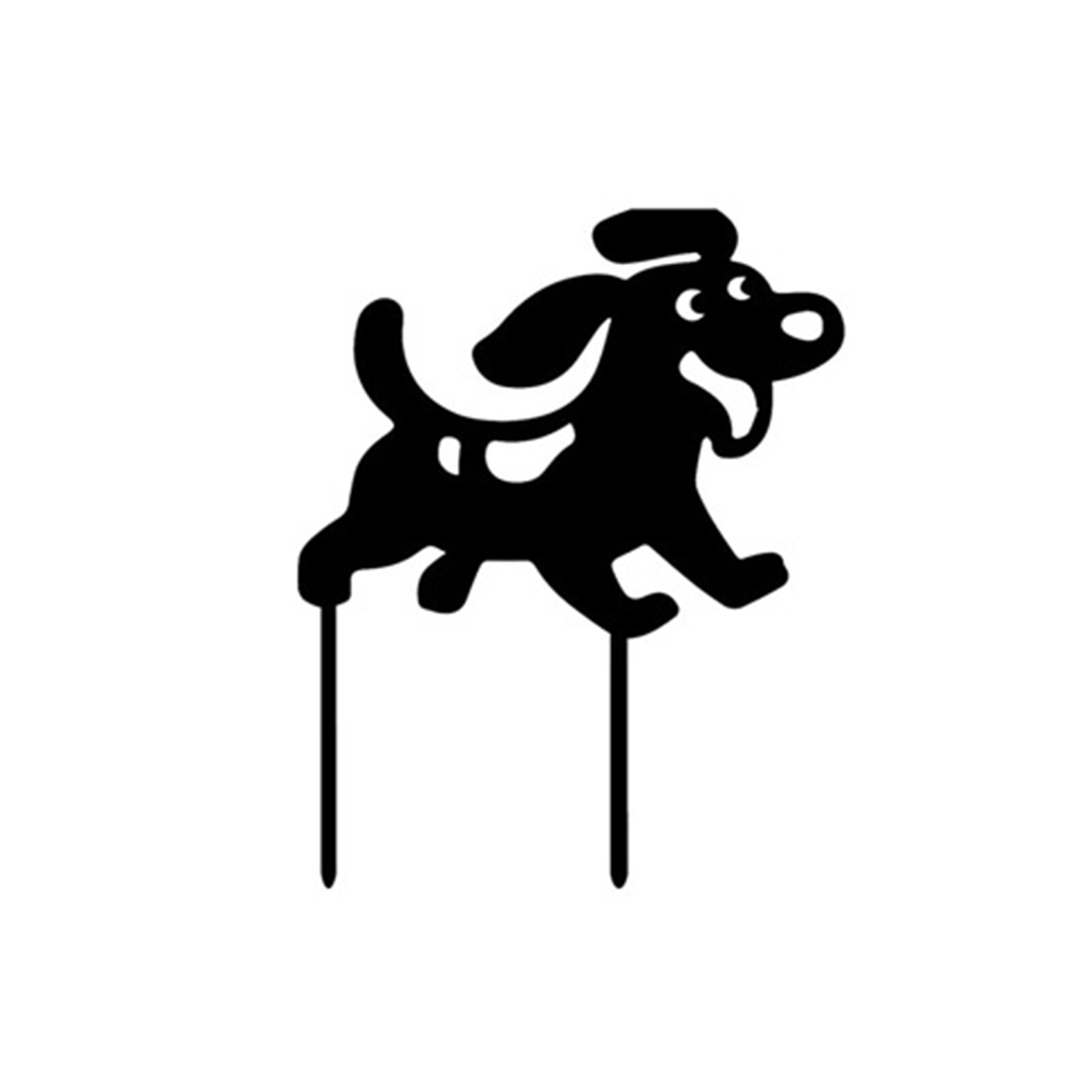 Happy Dog Metal Puppy Art Decoration Yard Decor Garden Statues Sculptures Decorated Outdoor Backyard Lawn Stakes Garden Dog: C
