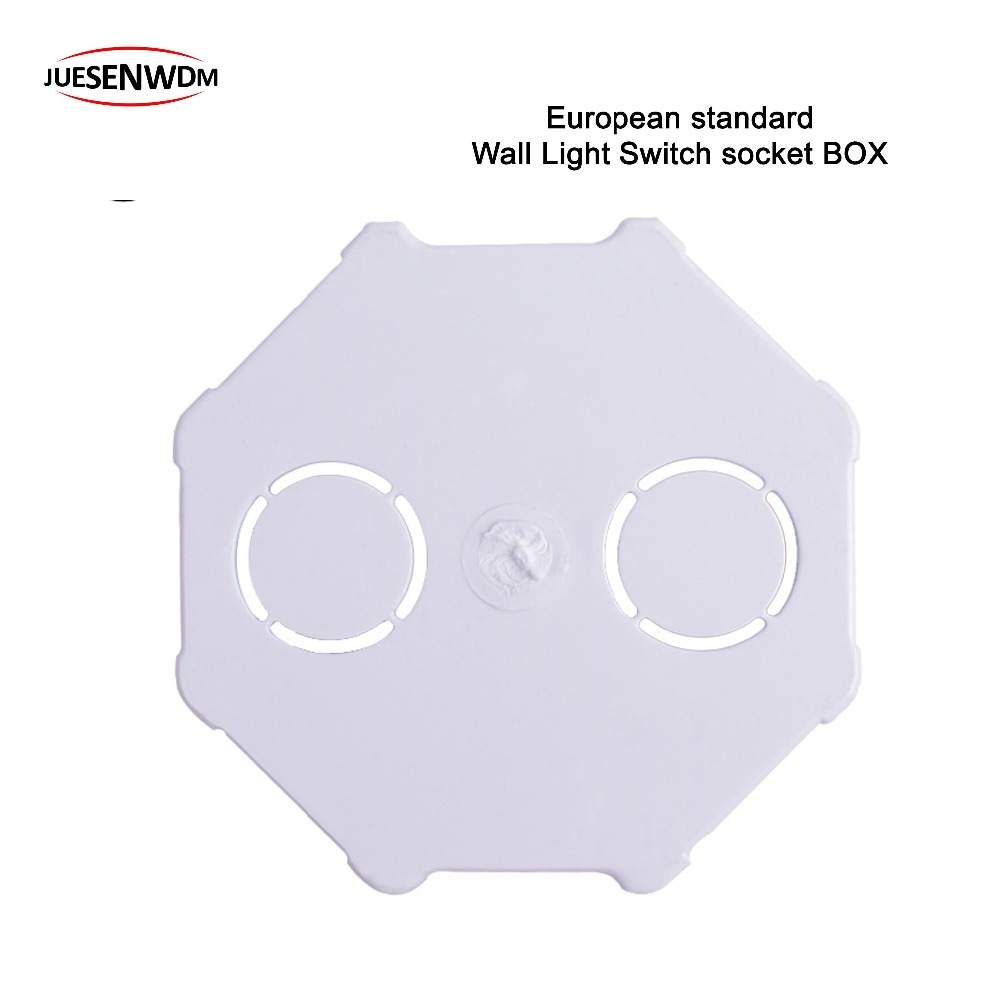 EU Light Switch socket Round Wall mounting box for Embedded Internal mounting box