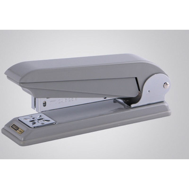 grapadora agrafeuse Stapler Office supplies school stapler office bookbinding 24/6 26/6 360 degree rotation: Light Grey