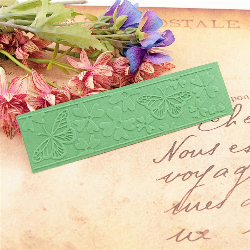 Plantilla de mariposa voladora de plástico de Pascua, álbum de tarjeta de papel artesanal, decoración de boda, carpetas en relieve