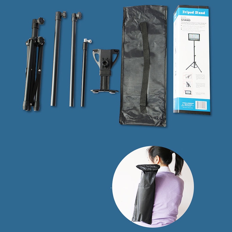 Tripod Rotation Tablet Holder Stand for Ipad Air Mini 2 3 4 Tablet Mount 7-13 Inch Tripod Stand for IPAD Pro 12.9 Samsung Xiaomi