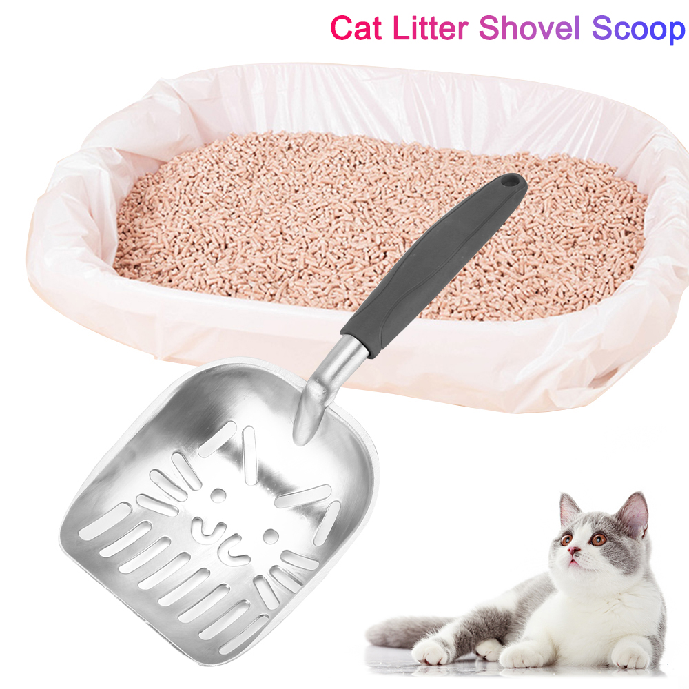 Pet Cleanning Tool For Dog Cat Clean Feces Tools Cat Sand Cleaning Cat Litter Shovel Metal Scoop Supplies for Cats