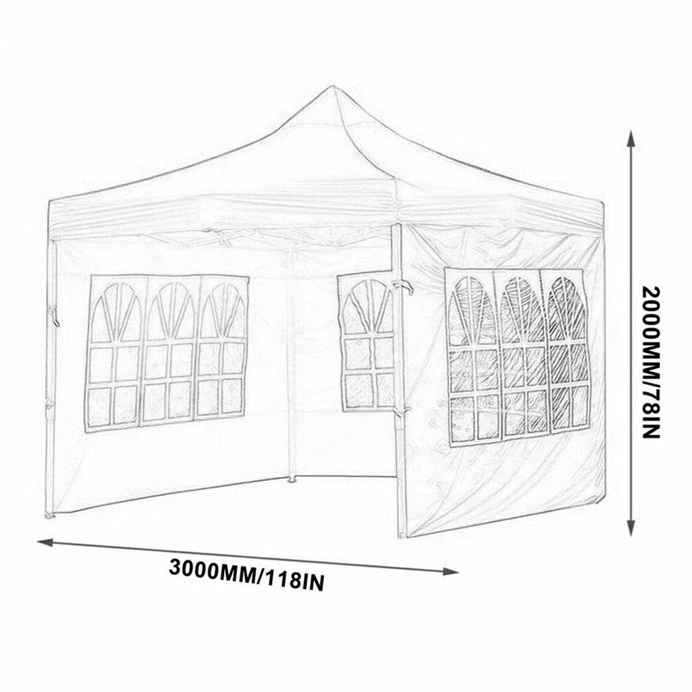 Tienda de tela Oxford para exteriores, carpa portátil a prueba de lluvia, impermeable, para jardín, refugio, pared lateral