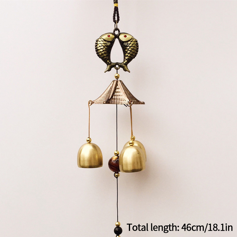 1pcs Japanese Cast Iron Wind Chimes Wind Bell Iron Hanging Wind Chimes Home Garden Outdoor Bell Room Decoration: Blue