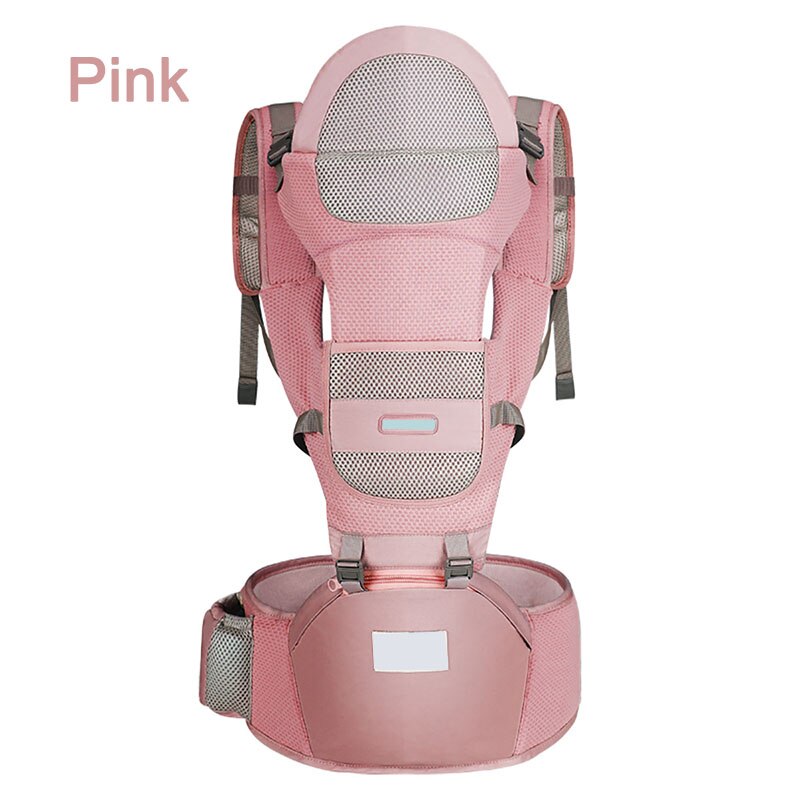 Sac à dos ergonomique pour bébé, porte-bébé multifonction, sac de rangement, porte-siège, 25kg 0-3 ans: Pink