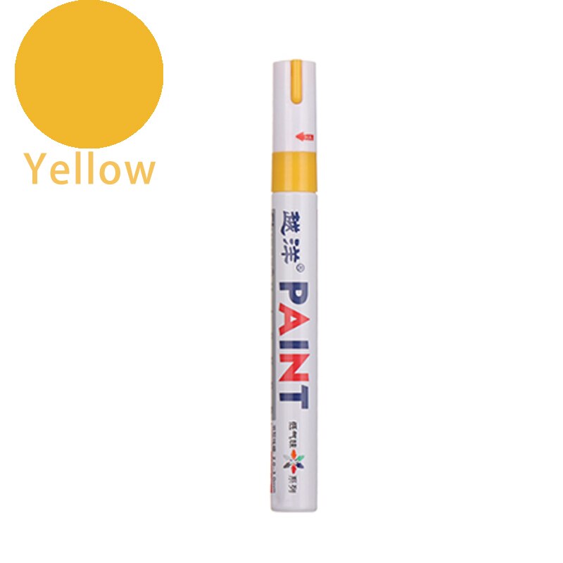 12 farben Autolack Kratzer Reparatur Stift Wasserdichte Farbe Stift Marker Stift Pinsel farbe Auto Reifen Lauffläche Pflege Permanent Farbe marker: Dark Grau