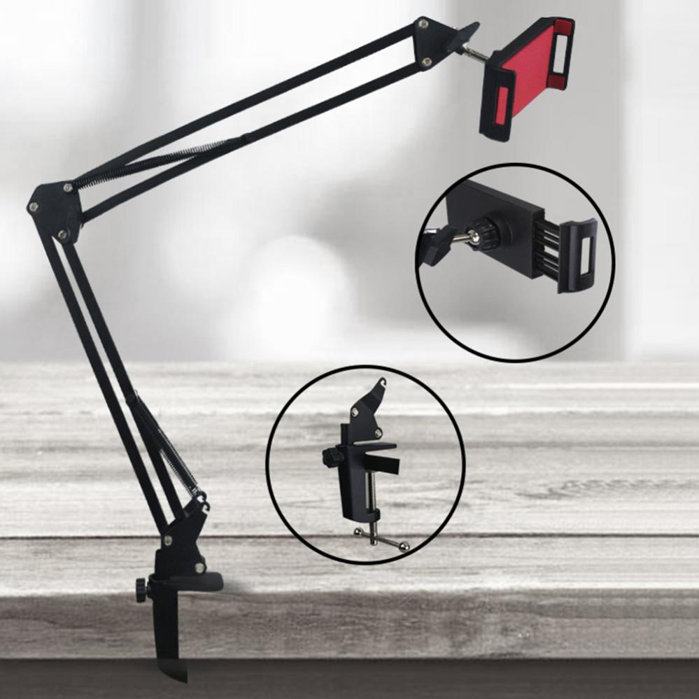 Flexible adjustment Mobile Phone Tablet Stand Holder Long Arm for Lazy Bed Desktop Clip Metal Bracket