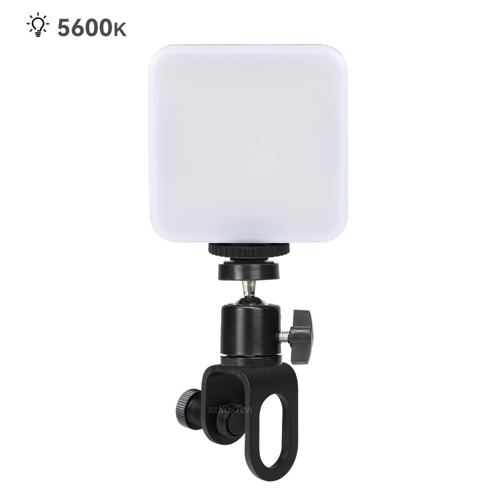 5600K LED Video Light 800LM For Phone Camera Tripod Fill Lamps With Cold Shoe Mini Panel Lamp Vlog Selfie Photography Lighting: Option 7