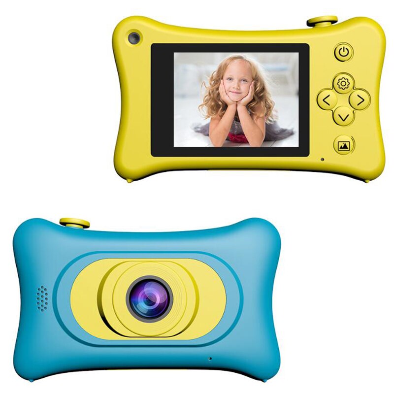 Kids Camera Plastic Shell Cute Mini Cartoon Digital 5V/1A Support Expansion 32GB SD Card SLR 1-1.5 Hours Manual Camera