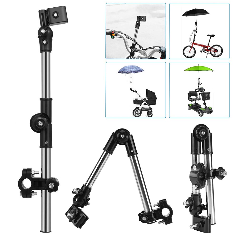Paraplustandaard, handige verstelbare rolstoel paraplu connector montagestandaard kinderwagen accessoires kinderwagen parapluhouder sd