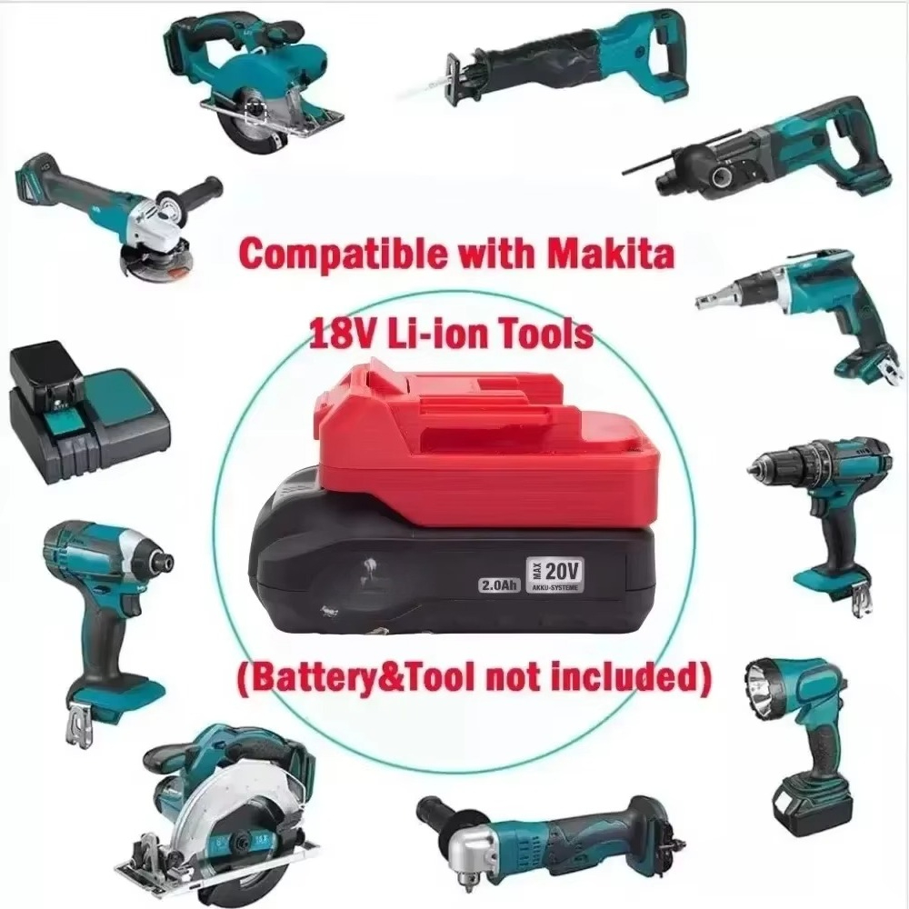 Batterij Adapter Converter Accessoire voor Aldi Ferrex 20V Actieve Energie Li-Ion Batterij Naar Makita 18V BL Accuboormachine tool