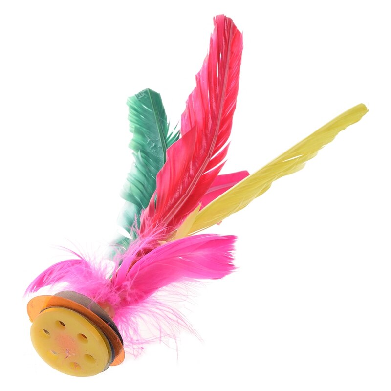 Outdoor Sport 4 Kleuren Veer Chinese Jianzi Game Shuttle 8.3 Hoge