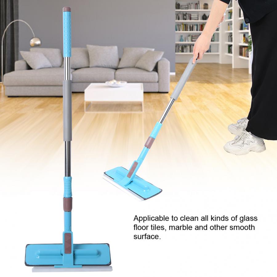 Window Wiper Floor Cleaner Multi-functional Window Cleaner Retractable Rod Floor Glass Wiper Cleaning Tool for Home