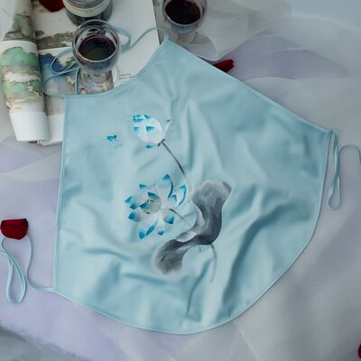 100% handmade Silk Stickerei zubehör erwachsene Chinesischen brust abdeckungen lotus muster Valentinstag: NO.5